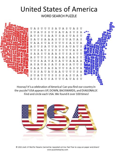 United States Of America Word Search Wordmint Word Find The States Word Search - Find The States Word Search