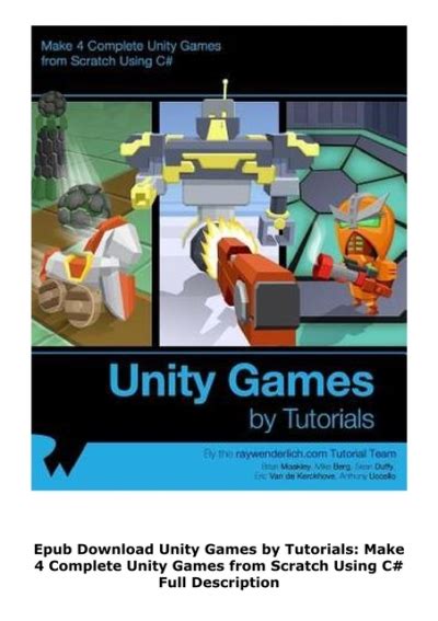 Full Download Unity Games By Tutorials Second Edition Make 4 Complete Unity Games From Scratch Using C 
