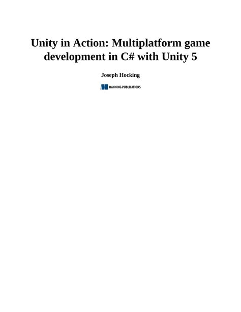 Download Unity In Action Multiplatform Game Development In C With Unity 5 