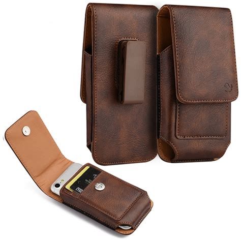 Universal Leather Phone Holster With Card Slot Mobile Phone Part Accessories - Idcash Slot