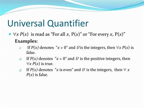Universal Quantifier And Existential Quantifier