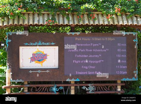 Universal Studios Attraction Wait Times
