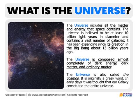 universe meaning english