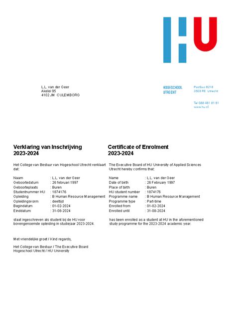 universiteit inschrijving