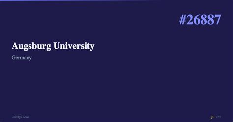 Universities In Augsburg