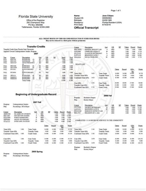 university of florida transcripts