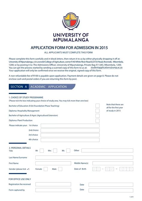 Download University Of Mpumalanga Application Forms 2016 Pdf 