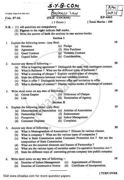 Full Download University Question Papers Sybcom 