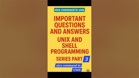 Unix Shell Programming Questions