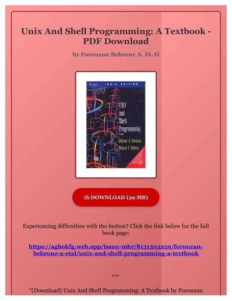 Download Unix Shell Programming Behrouz Forouzan Ppt 