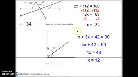 Unknown Angle Problems With Algebra Practice Khan Academy Unknown Angle Measures 4th Grade - Unknown Angle Measures 4th Grade