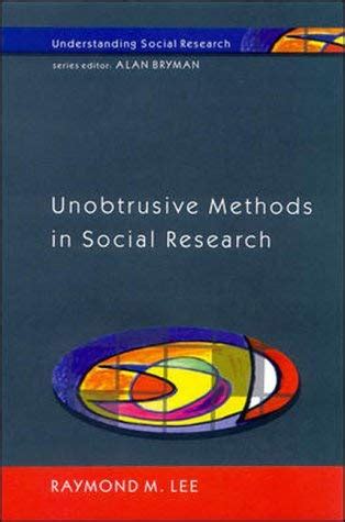 Full Download Unobtrusive Methods In Social Research 