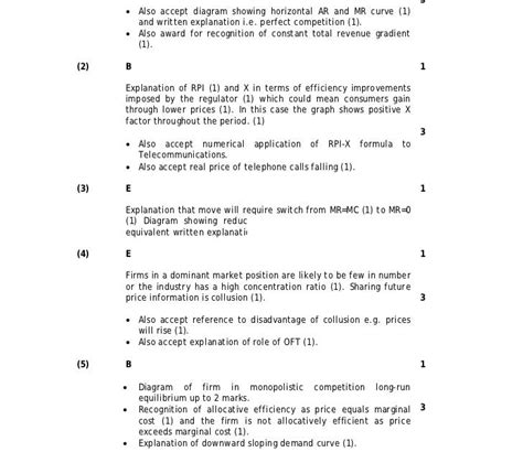 unofficial mark scheme s1 2014