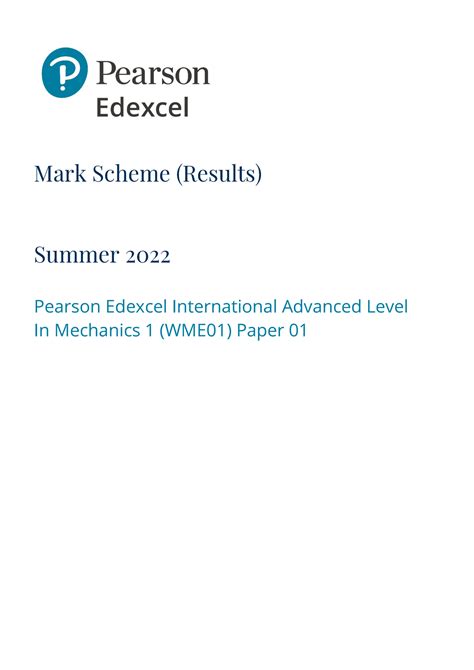 Read Online Unofficial Mark Scheme M1 June 2014 