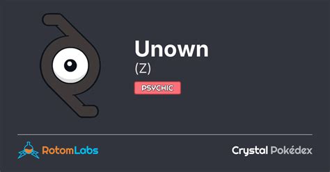 Unown Crystal