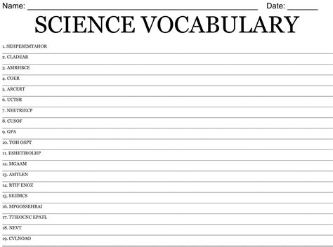 Unscramble Science   Unscramble Science 49 Words With Letters Science Jumble - Unscramble Science