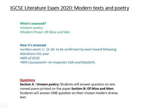 Download Unseen Poetry Revision Guide Igcse 