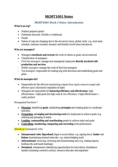 unsw mgmt1001 final exam