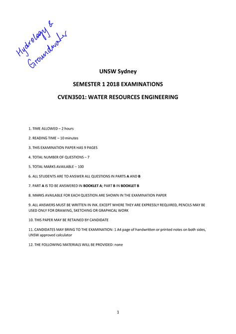Full Download Unsw Year 4 Test Papers 