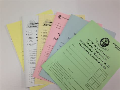 Unthemed Sample Answer Booklet