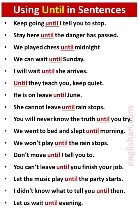 until and unless use in sentence