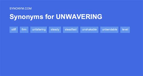 Unwavering Synonym