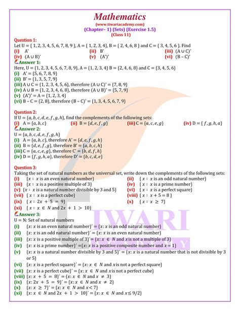 Up Board 11th Class Maths Syllabus