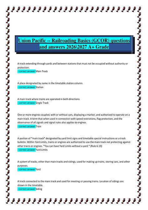 Up Gcor Study Guide Answers