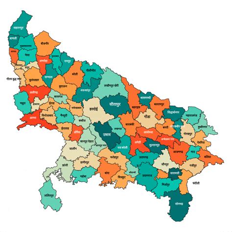 Up Map District Wise Up District Map Up Up Division - Up Division