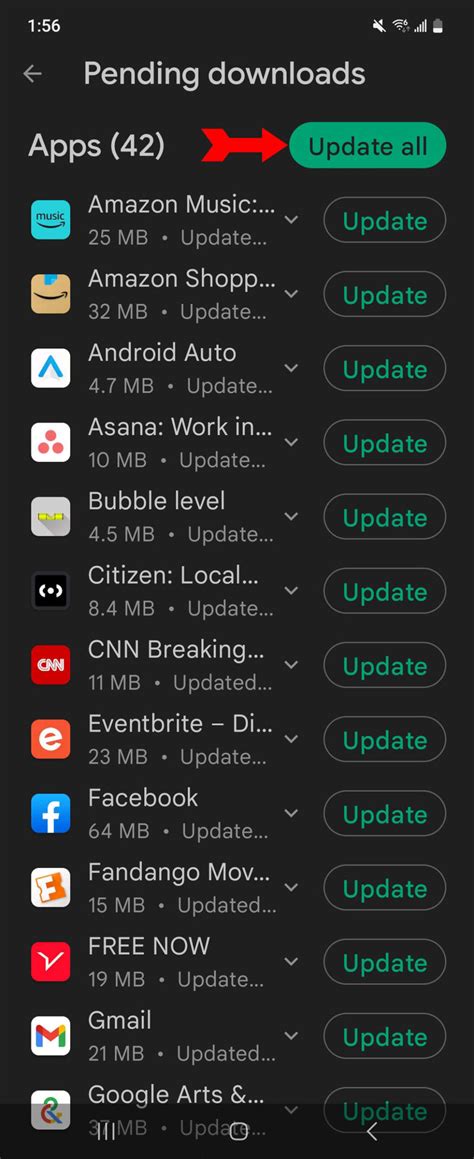 Update Apps List