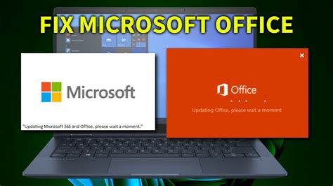 updating microsoft 365 and office stuck