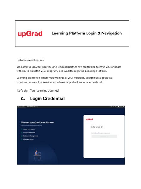 Upgrad Learning Platform