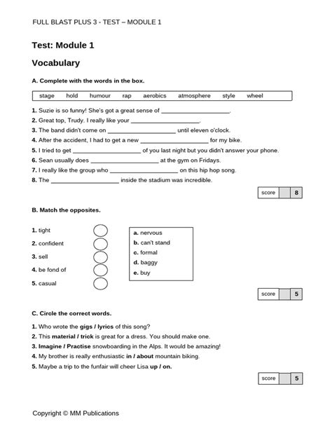 Upload 3 Test Module 1
