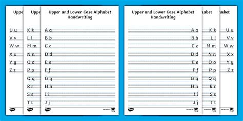 Upper Case Alphabet Writing Practice Sheets