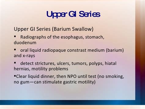 Upper Gi Series Vs Serial X Rays