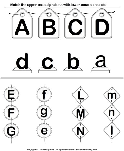 Uppercase And Lowercase Letters Turtle Diary Upper Lower Case Letter Match - Upper Lower Case Letter Match