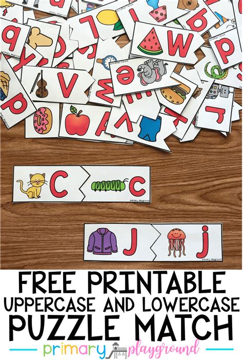 Uppercase And Lowercase Puzzle Match Primary Playground Matching Uppercase And Lowercase Letters Activities - Matching Uppercase And Lowercase Letters Activities