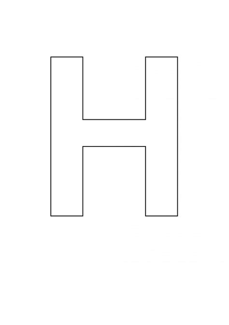 Uppercase Letter H Template Printable Primarylearning Org Letter H Printable Template - Letter H Printable Template