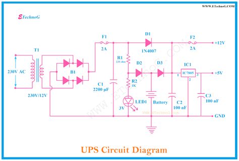 Ups 12v Circuit Diagram