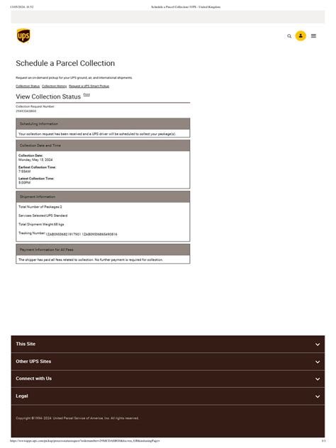 Ups Schedule A Collection