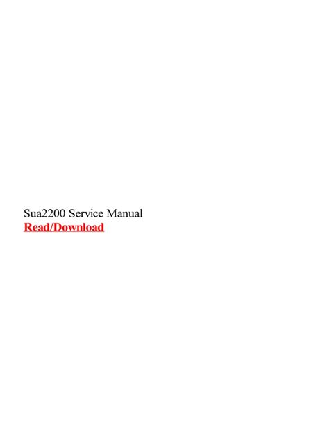 Ups Service Manuals