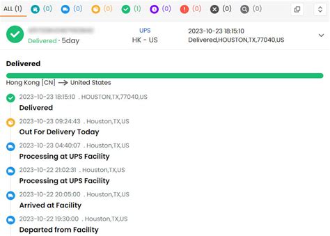 Ups Tracking N