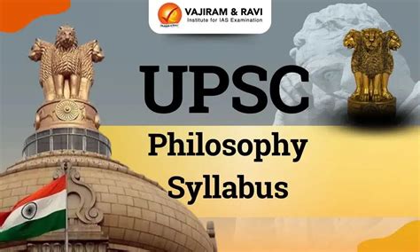 Upsc Philosophy Syllabus