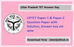 Read Uptet 2013 Answer Key Paper I Amp Ii Set Wise Solution 