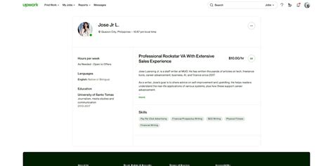 upwork professional title examples for autobiography