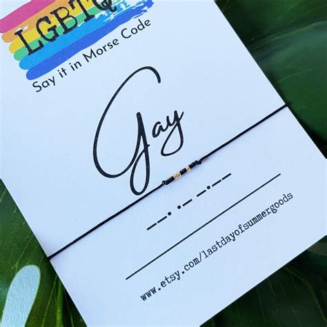 ur gay in morse code