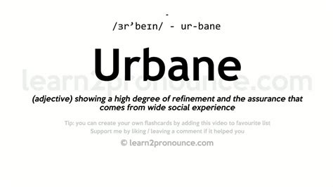 Urbane Meaning