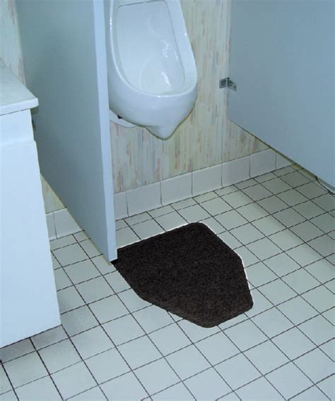 urinal mats help keep urine from getting to your floor under urinals.