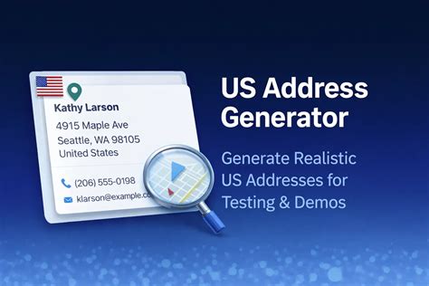 us address generator ohio