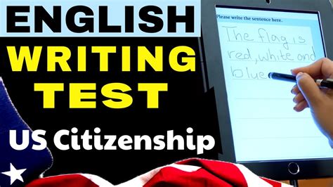 Us Citizenship Test Sentence Writing Practice Sentence Writing - Sentence Writing